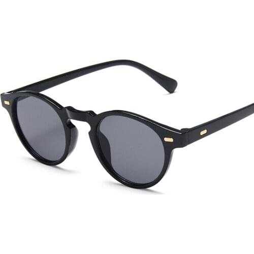 Mens classic retro rice nail sunglasses small frame trend black simple street photography sunglasses women casual wild glasses