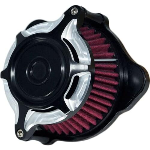 Air Filter Split Blunt Cleaner Intake Motorcycle Cnc Kit Chrome for Harley Sportster XL 883 XL 1200 2007 - up Fitment-A