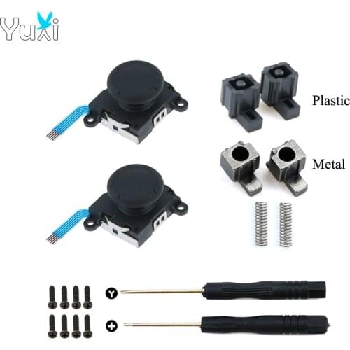 YuXi 3D Analog Joycon Joystick Thumb Sticks Sensor Plastic/Metal Lock Buckle Replacement For Nintend Switch Joy Con Controller