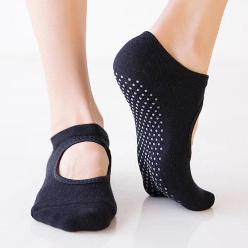 Womens Yoga Socks Solid Color Anti-Slip Short Tube Sport Socks Breathable Female Fitness Socks