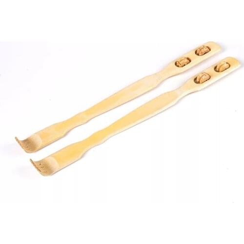 1pc 56cm Best Selling Long Wooden Itch Body Stick Roller Back Scratcher Bamboo Massager Back Scratcher 45cm Body Massager Tools