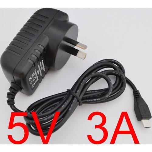 100PCS High quality 5V 3A micro usb ac/dc power adapter au plug charger supply 5v3a for raspberry pi zero other the