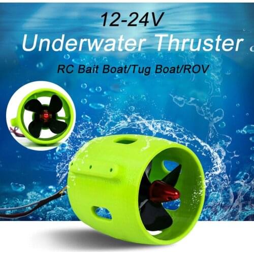 12-24V 20A Brushless Motor 4 Blade Underwater Thruster RC Bait Boat Accessory Plastic RC Boat Accessories High Performance