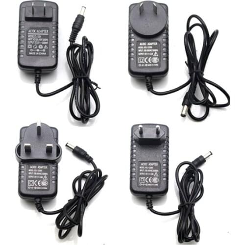 12V 2A AC/DC Adapter Switch Power Supply Charger EU US AU UK For LED light strips 5050 2835 5630 CCTV