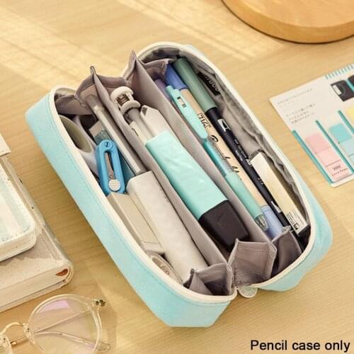 6 color multi-function double-layer cute pencil case For girls W0Z2