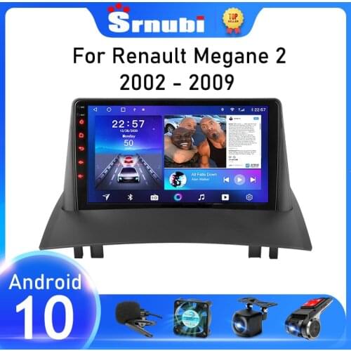 Srnubi Android 10 Car Radio For Renault Megane 2 2002 - 2009 Multimedia Video Player GPS Navigation 2 Din Carplay DVD Head unit