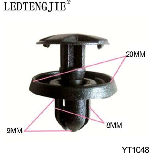 Automotive Fastener Clips for Ford Auto Bumper Rivet Pushing Through-Nail Fixing Clip 100 pcs YT-1048 Auto Repair Parts