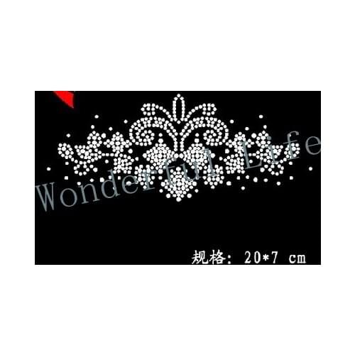 Free shipping hotfix rhinestone,heat transfer design iron on motifs
