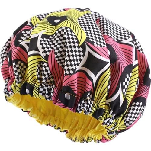 Childrens Turban Satin Lined Bonnet African Ankara Headwrap cap
