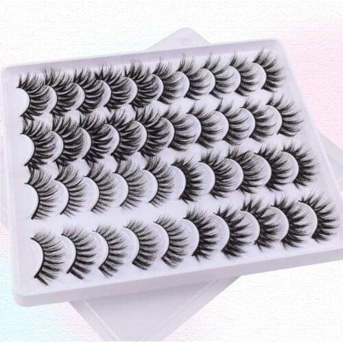 5/8/12Pairs 3D Mink Lashes Natural Long False Eyelashes Dramatic Volume Eye Lashes Fake Eyelash Extension Reusable Makeup Tool