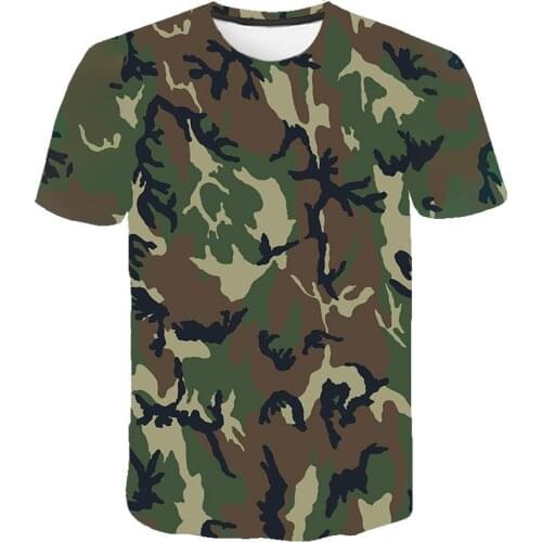 Red Gray Green Camouflage Clothing Men Women 3d Print T-shirt Short Sleeve T-shirt Fashion Breathable T-shirt Size S-6xlclothing