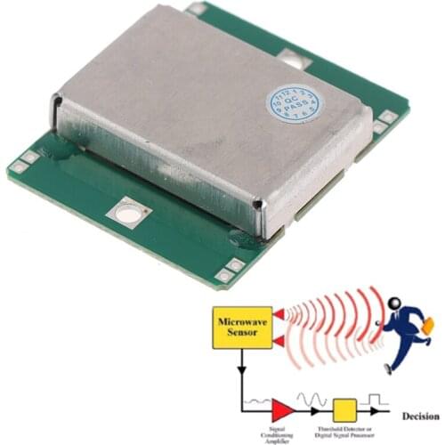 HB100 Microwave Motion Sensor 10.525GHz Doppler Radar Detector Drop Shipping