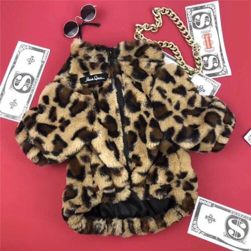 Fashion Soft Leopard Pet Dog Clothes Coat Costume Chihuahua Bulldogs Dog Clothing Small Puppy Dog Coat