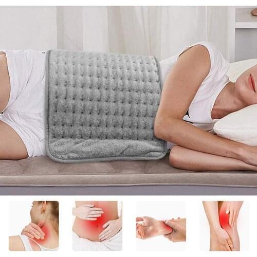 Heating Pad 6-Level Adjustable Electric Heating Pad Heat Therapy Mat Body Pain Relief Mat Waist Back Pain Relief Winter Warmer