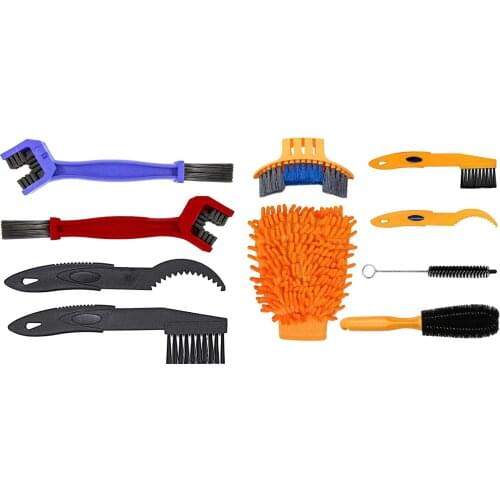 Bike Chain Cleaner MTB Road Bicycle Cleaning Machine Tool Wheel Brushes Tool