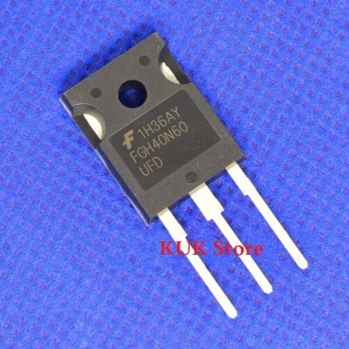 Original 100% NEW FGH40N60UFD FGH40N60 UFD FGH40N60UFDTU 600V 40A IGBT TO-247 20PCS/LOT