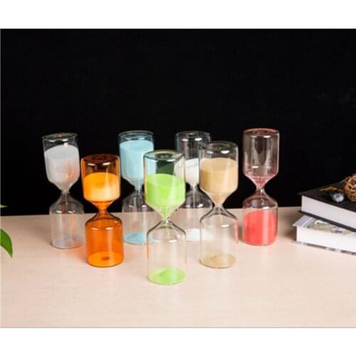 15mins Cylinder Glass sand timer 15 minutes Home decoration hourglass cooking calculate timer birthday gift sand timer hourlgass