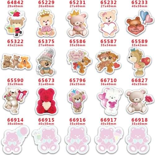 DIY Craft Supplies Sewing Accessories Cartoon Printed Planar Resins Mold 30 Pieces. PR-64842-69918