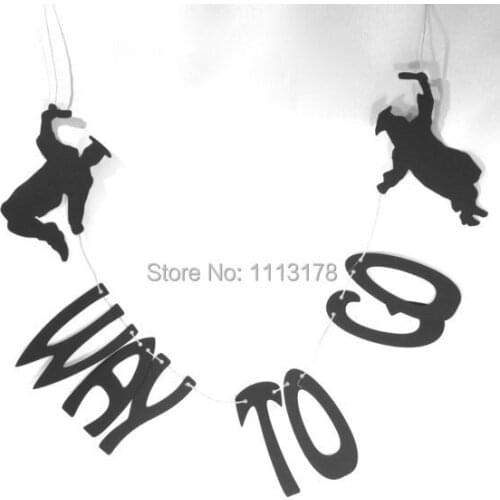 Way To Go Jumping for Joy Graduation Banner Bunting Garland Decoration room buntings