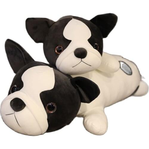 Multiple Styles Standing and Sleeping Bulldog Doll Cute Plush Toy Dog Pillow Bed Baby Birthday or Christmas Gifts