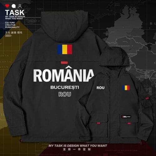 Romania Romanian ROU men jacket hooded nation flag windbreaker coat for men jackets casual chaquetas hombre new autumn clothes