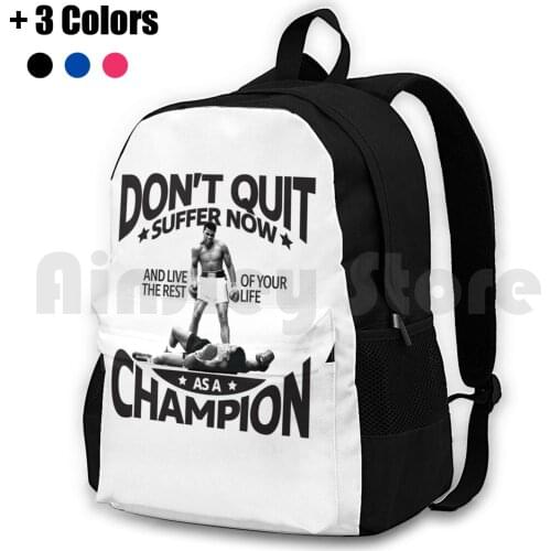 The Greatest Outdoor Hiking Backpack Waterproof Camping Travel Ali Muhammad Boxing Ggg Canelo The Greatest Cassius Clay Gennady