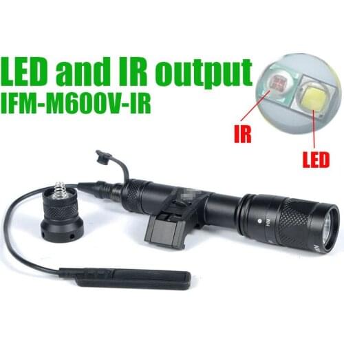 SF IFM M600V IR Scout Light LED White Light with IR Output IFM M600V Hunting Rifle Weapon Light