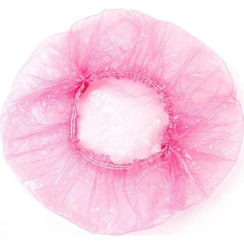 3PCS Women Ladies Waterproof Bathing Cap Designer Travel Temporary Shower Caps Elastic Band Plastic Cap Hats Sanitary Ware