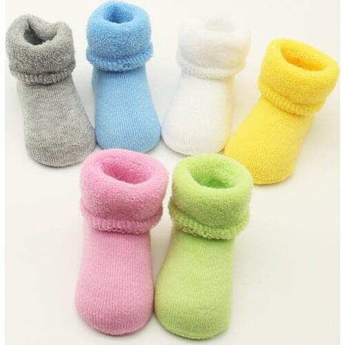 Newborn Baby Boy Girl Infant Toddler Learning Walk Comfortable Winter Socks