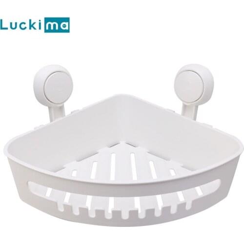 Vacuum Bathroom Shelf Organizer Wall Mounted Shampoo Spices Shower Storage Rack Holder Bathroom Holder Accessories Punch-free