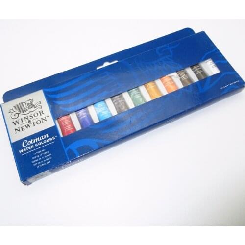 Winsor & Newton Cotman Water Colours Paints 12 Tube Set 8mlx12 Colors