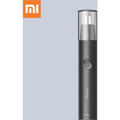 Xiaomi mijia ShowSee C1-BK Portable Electric Nose Hair Trimmer Removable Washable Double-edged 360° Rotating Cutter Head