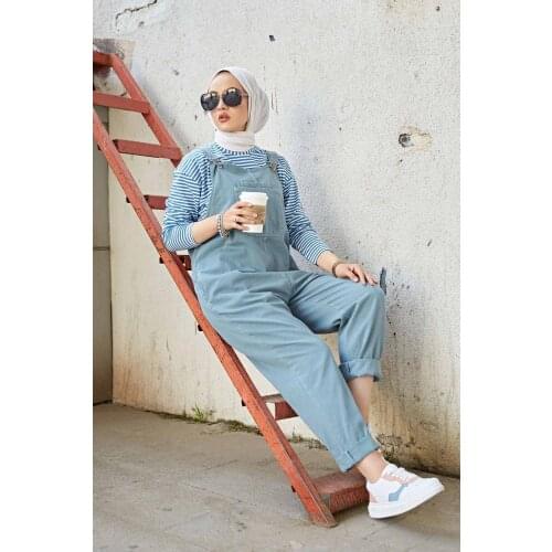 Denim jumpsuits women spring basic washed blue jumpsuit outwear office lady ladies elegant long pants jumpsuit womens casual