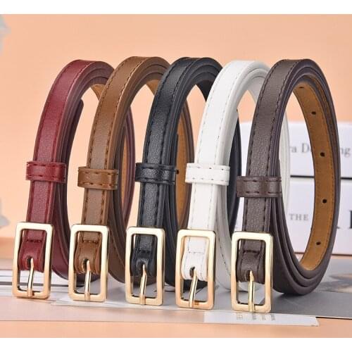 Thin belt ladies dress slender knotted belt Korean style slim retro belt girl student trousers