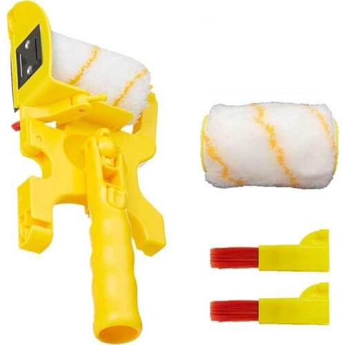 ZK30 Multifunctional Clean-Cut Paint Edger Roller Brush Roller Paint Brush Clean-Cut Paint Edger Wall Painting Roller Brush Set