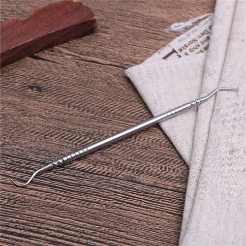 1pcs Stainless Steel Dental Tool Products Double Ends Dentist Teeth Clean Hygiene Explorer Probe hook Pick