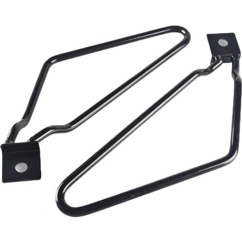 2Pcs Saddle Bag Bars Replacement Anti-abrasion Black High Durability Motorcycle Saddlebag Mount Brackets for Sportster 883/Dyna