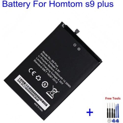 1x 4050mAh S9 Plus Replacement Phone Battery For HOMTOM S9 Plus S9Plus Smart Phone Batteries + Repair Tools kit