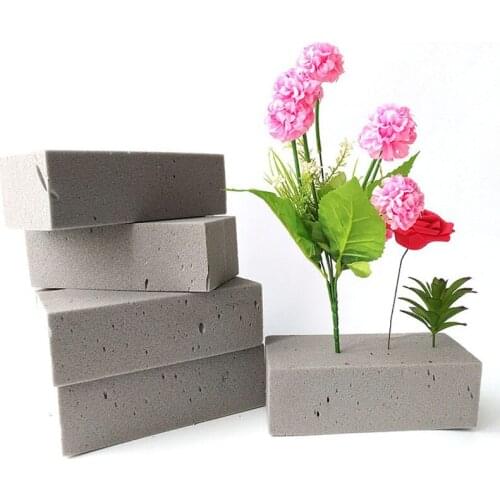 Floral Foam Block Flower Brick Mud Florist Supplies Wedding Flower Holder Artificial Handle Foam Flowers Home Garden Decoration