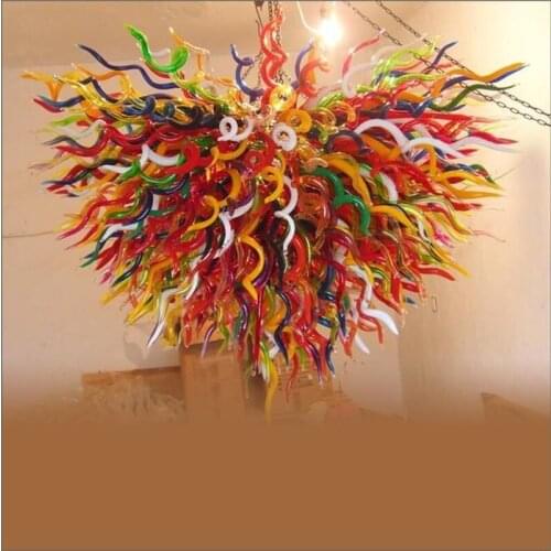 Restaurant Decorative Modern Pendant Lamps Hand Made Blown Glass Chandelier Home Decor