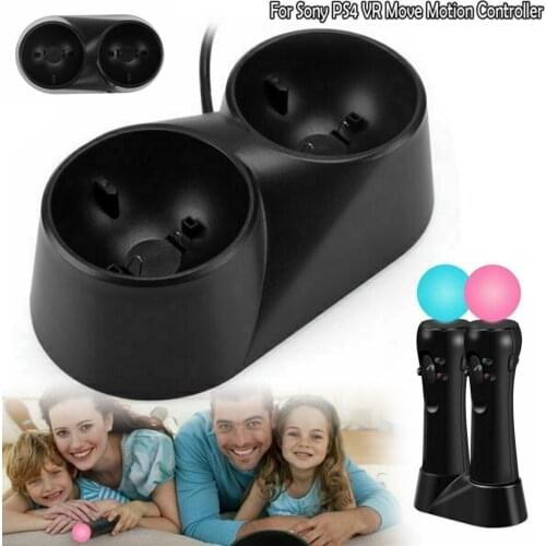 Dual Charging Dock Portable Charger Station For PS3/PS4 VR Motion Controller Accessories DC 5V USB Interface Charging Stand