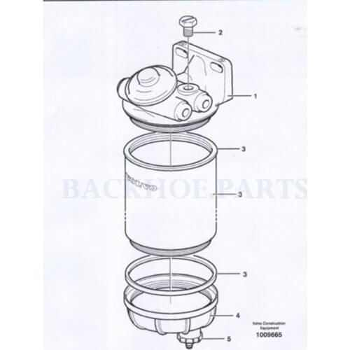 Filter Assembly VOE 11713138 VOE11713138 for Volvo Excavator EC135B EC140B EC160B EC180B EC210B EC330B EC360B EC460B