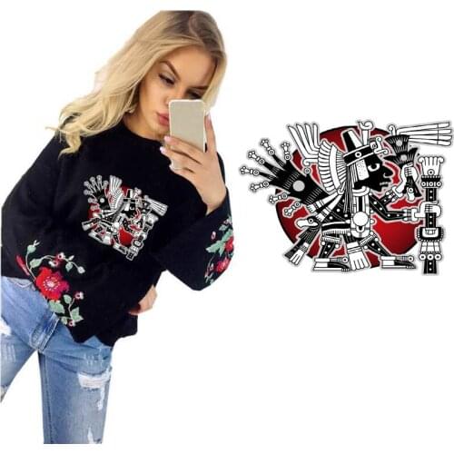 Hippie Tribe Patches for Clothes DIY Accessory A-level Washable Heat Transfer Printing Iron Stickers Appliques Patch Wholesale