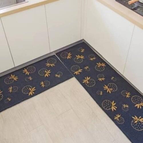 Alfombra Tappeto Rugs Kitchen Floor Mat Carpet Rug Oil-absorbing Non-slip Washable Household Simple Strip Absorbent Bathroom