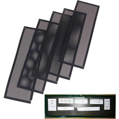 5PCS shield Back Plate Chassis Bracket of Motherboard Universal DIY Shield backplane PVC PVC Dust Filter For Computer Chassis
