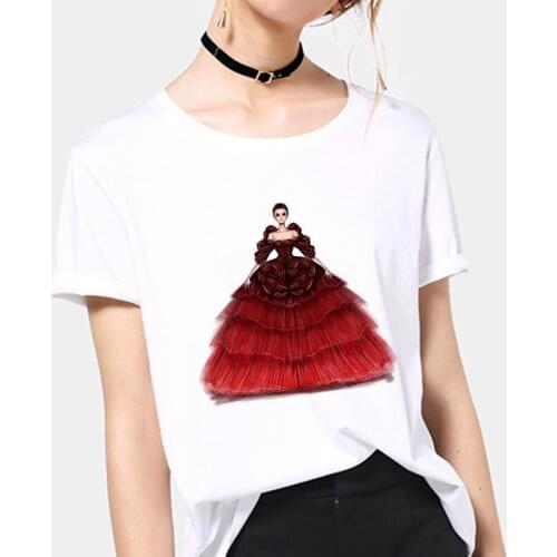 2021 Summer Beauty Princess T Shirt Aesthetic Women Fashion Girls 90s Tshirt Harajuku Printed Graphic T-shirt Tops Tees Female