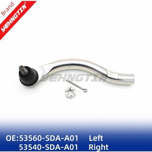 Left & Right 53560-SDA-A01 53540-SDA-A01 Power Steering Outer Tie Rod Set End Set For Honda Accord 2003-2007 Acura TSX 2004-2008