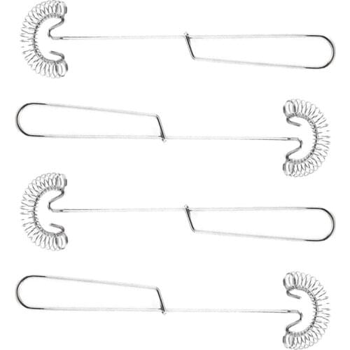 4 Pcs Stainless Steel Whisk Spring Coil Set Professional Manual Egg Beater Baking Tool for Egg Milk Blending Whisking