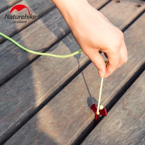 Naturheike 4pcs set Camp Wind Rope buckle Herringbone floor Nails Tent Pegs Camping Hiking Travel Kits Deck Floor pegs