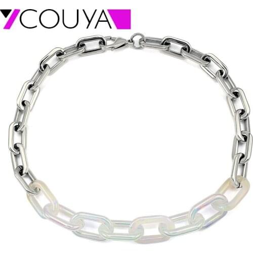 2021 New Fashion Geometric Chain Link Necklace Making Classic Handmade Charm Necklace For Women
